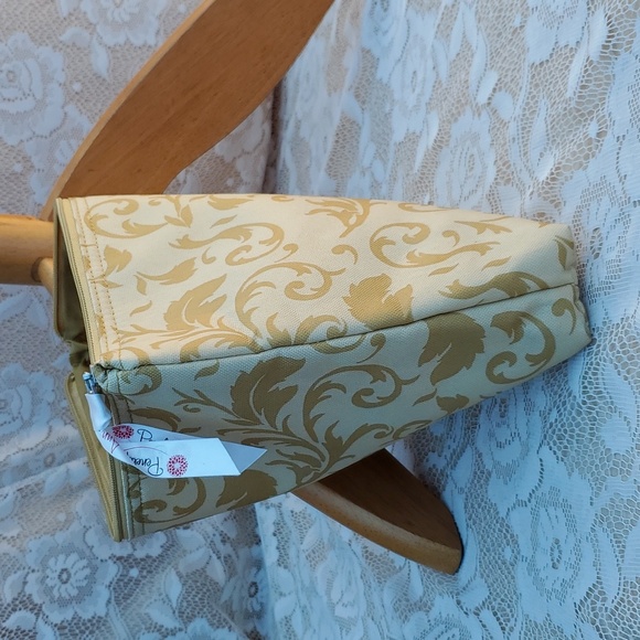 Makeup bags set of 2, New Celebrating Home Penelope Ann collection Golden Topaz - Picture 4 of 14